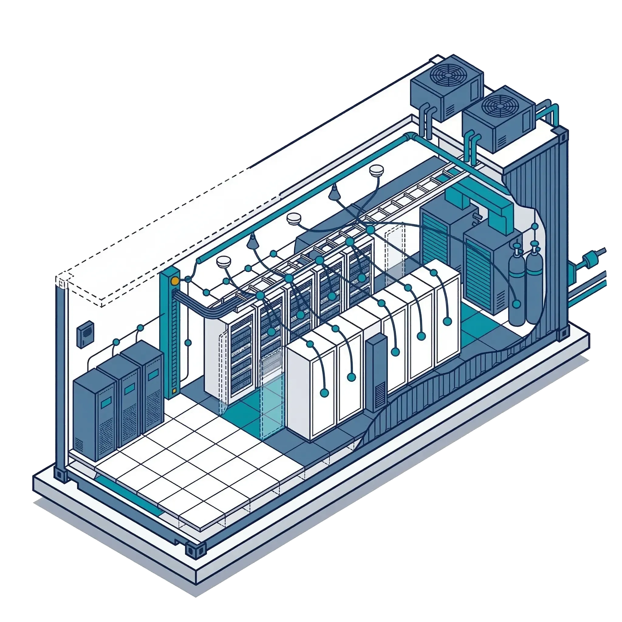 Modular rack infrastructure for enterprise data centers